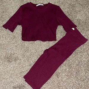 Crop top and shorts set